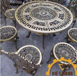 Bàn ghế nhôm đúc - Cổng Nhôm Đẹp Đà Nẵng - Công Ty TNHH Cơ Khí Chế Tạo Việt Hùng